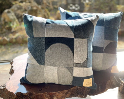 SECOND LAB CUSHION 未使用 リメイク クッション ノース