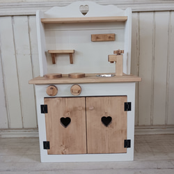 カントリー家具　おままごとキッチン ce774ffcd1387602a0c7e6127aa2e4