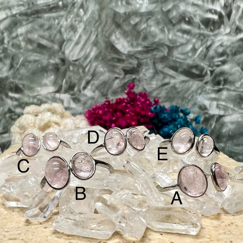 4月の誕生石 桜色のモルガナイト オーヴァルカボション Silver925  