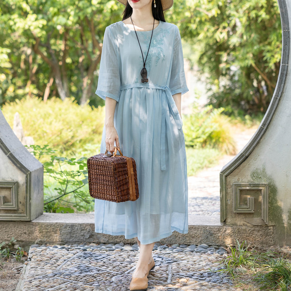 6/7迄　新品ENGINEERED GARMENTS ロングワンピース ◇きれいめAラインワンピース｜BIGI online store - ビギ