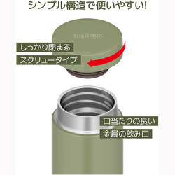 サーモス 水筒 真空断熱ケータイマグ 480ml【GECKO-2（家守）】3色　ヤモリ　ハワイ　アウトドア　水筒 7枚目の画像