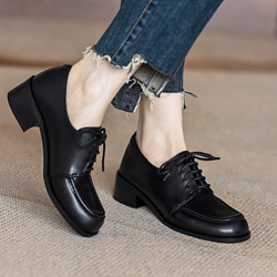 レザー スニーカー レースアップシューズ 外反母趾シューズ 紐靴 旅行