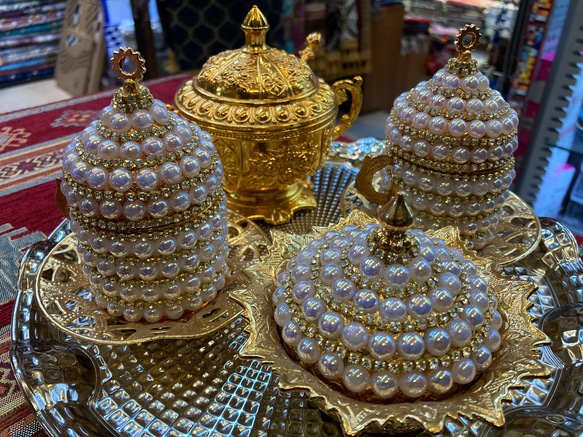 アラビアコーヒーセット　ゴールドパール・モデル 2枚目の画像