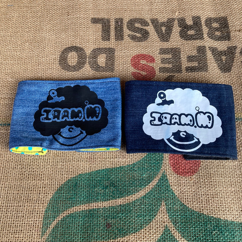 デニムトイレットペーパーカバー 2個セット ハンドメイド バス