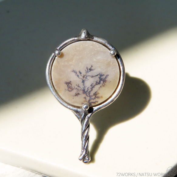 デンドリティック アゲート ブローチ / Dendritic Agate Brooch 4枚目の画像