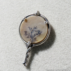 デンドリティック アゲート ブローチ / Dendritic Agate Brooch 2枚目の画像