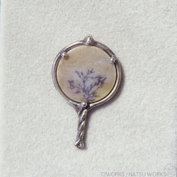 デンドリティック アゲート ブローチ / Dendritic Agate Brooch 6枚目の画像