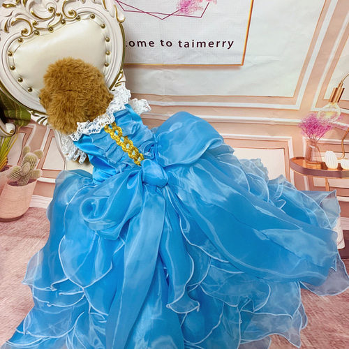 ☆なかうさ シンデレラドレス 犬猫うさちゃん 大切な日にはスペシャルなドレスを♡シンデレラ