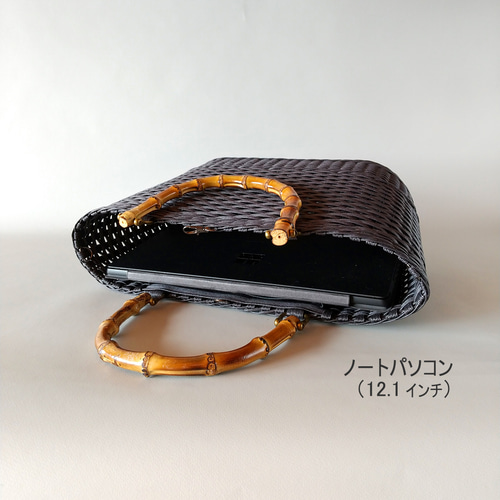 ブラック　かごバッグ 早い者勝ち 30cm 7bc7f9b306550b9cddf5400a0f62c2