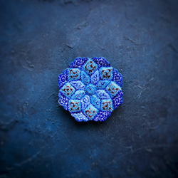 ペルシャのエナメル皿　ジュエリートレイ　飾り皿　Φ9ｃｍ【ミーナーカーリー017】 1枚目の画像