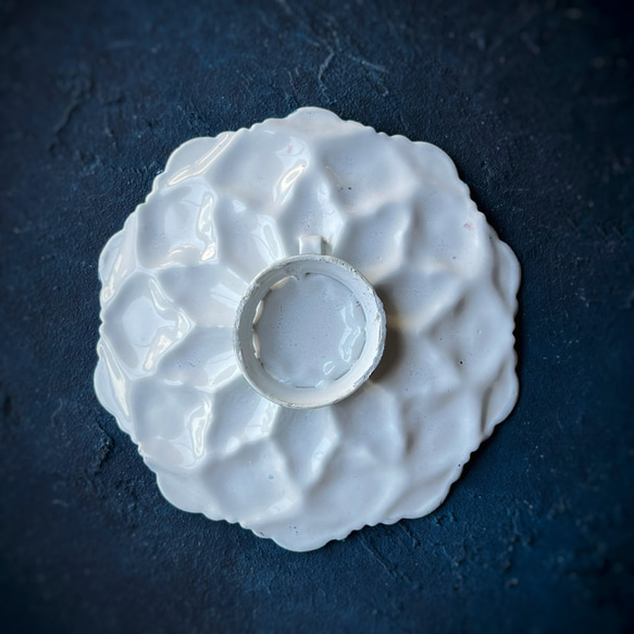 ペルシャのエナメル皿　ジュエリートレイ　飾り皿　Φ11ｃｍ【ミーナーカーリー023】 3枚目の画像