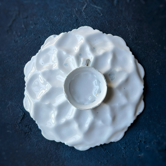 ペルシャのエナメル皿　ジュエリートレイ　飾り皿　Φ11ｃｍ【ミーナーカーリー024】 3枚目の画像