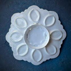 ペルシャのエナメル皿　ジュエリートレイ　飾り皿　Φ13ｃｍ【ミーナーカーリー016】 4枚目の画像