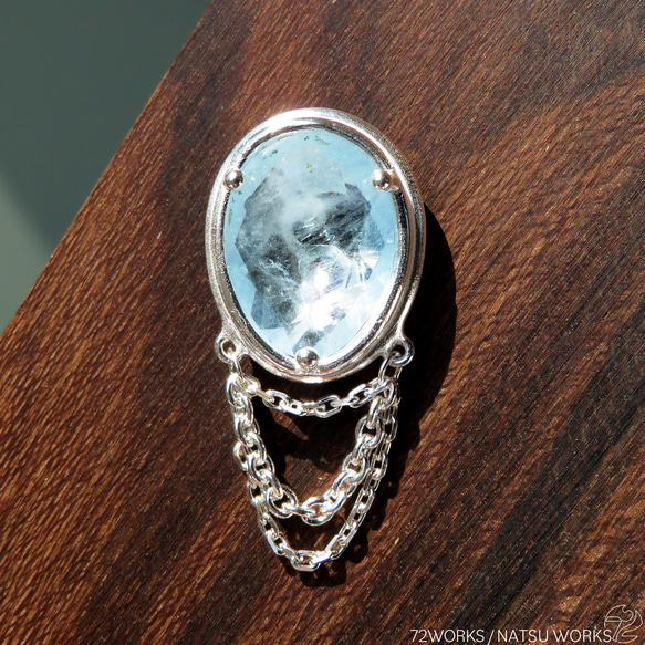 アクアマリン ブローチ / Aquamarine Brooch