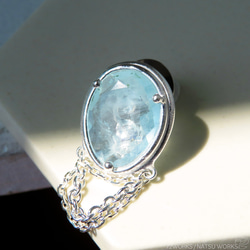 アクアマリン ブローチ / Aquamarine Brooch 4枚目の画像