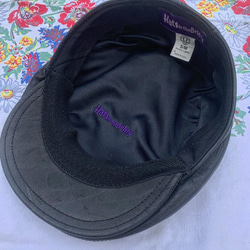 レザーハンチング帽 Made in USA 【Hats in the Belfry 80s/90s】 4枚目の画像