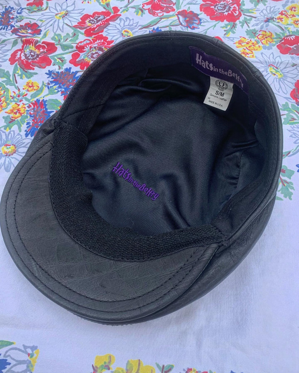 レザーハンチング帽 Made in USA 【Hats in the Belfry 80s/90s】 4枚目の画像