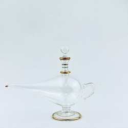 【W000】アラジンランプ - Aladdin Lamp (Lサイズ)- エジプシャングラス - ハーバリウム 用 1枚目の画像