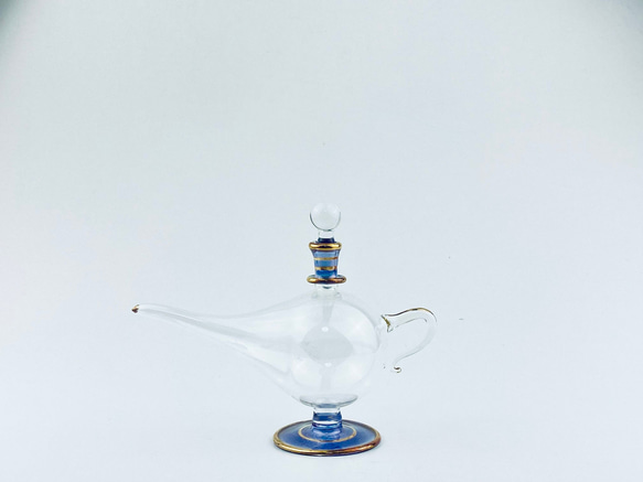 【W000】アラジンランプ - Aladdin Lamp (Lサイズ)- エジプシャングラス - ハーバリウム 用 2枚目の画像