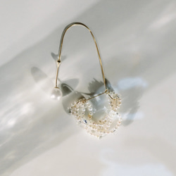 Snow & Frost Threader Earrings 堆雪珍珠耳飾 第5張的照片