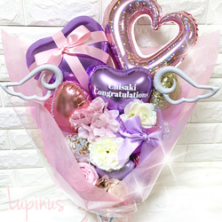 ごくう様専用 2月 卒業式バルーン 青 花束 ブーケ 生誕祭 推し