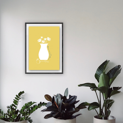 グラフィックデザイン・アートポスター good day / 花 植物 自然