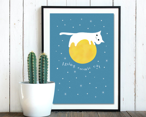 心・銀河の温室｜A3ノビ ジークレーキャンバス A2額装・猫のファンタジーアート Amazon.co.jp: クリスタルアート ファンキーキャッツ 41x41cm 猫 風水