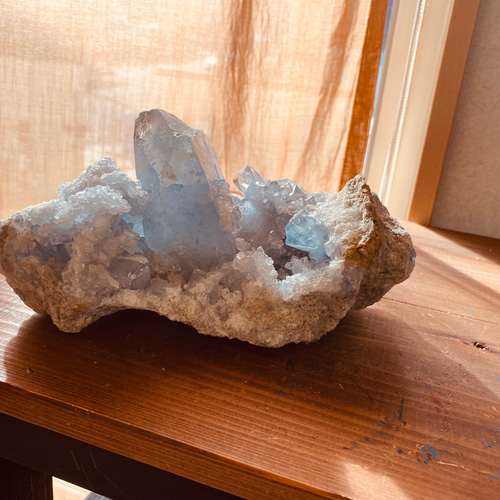 ゲリラ値下げ！！】夫婦円満！セレスタイト(天青石)原石܀良品