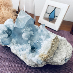 【ゲリラ値下げ！！】夫婦円満！セレスタイト(天青石)原石܀良品マダガスカル産 5枚目の画像