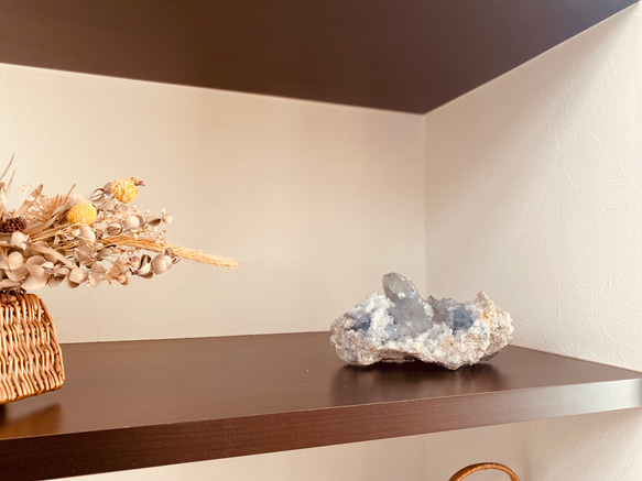 【ゲリラ値下げ！！】夫婦円満！セレスタイト(天青石)原石܀良品マダガスカル産 天青石 マダガスカル産のセレスタイトは清涼感を感じる透明度のある水色が特徴です