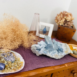 【ゲリラ値下げ！！】夫婦円満！セレスタイト(天青石)原石܀良品マダガスカル産 3枚目の画像