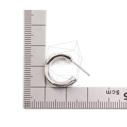 ERG-2342-R【2個入り】ラウンドピアス,Round Post Earring/14.2mm X 15.5mm 5枚目の画像