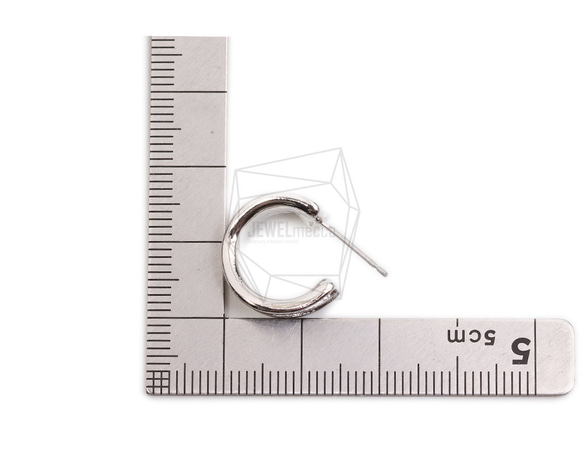 ERG-2342-R【2個入り】ラウンドピアス,Round Post Earring/14.2mm X 15.5mm 5枚目の画像