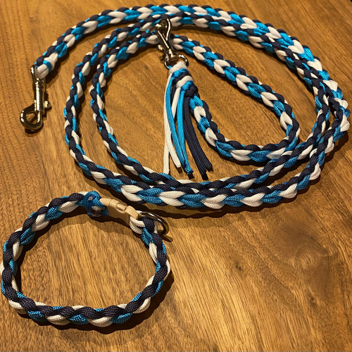 オーダー製作】パラコード リード（ハート編み） リード・首輪