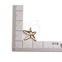 ERG-2345-G【2個入り】ヒトデピアス,starfish Ear Post/ 14mm x 16.6mm 5枚目の画像