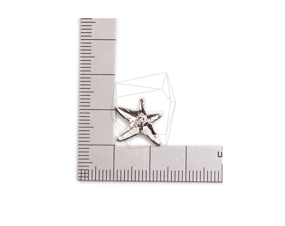 ERG-2345-R【2個入り】ヒトデピアス,starfish Ear Post/ 14mm x 16.6mm 5枚目の画像