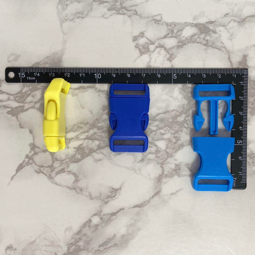 高品質 パラコード 4mm 7芯 6m 3本セット バックル付 グリーン系3色