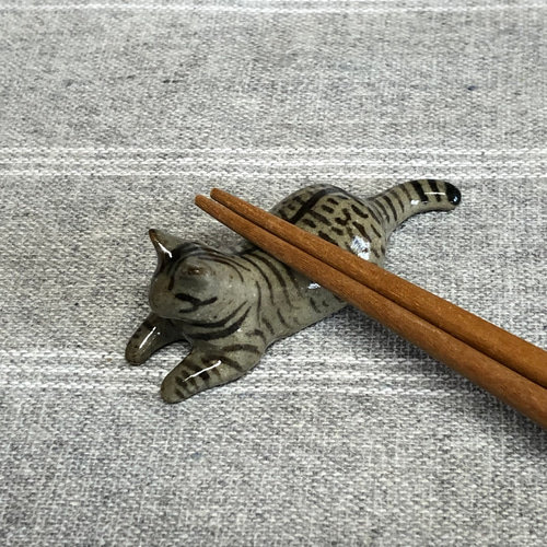 猫の箸置き三態（キジ） 猫グッズ 猫雑貨 箸・箸置き