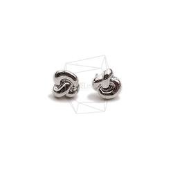 ERG-2349-R【2個入り】フープピアス/Hoop Post Earrings/9.6mm X 9.8mm 1枚目の画像