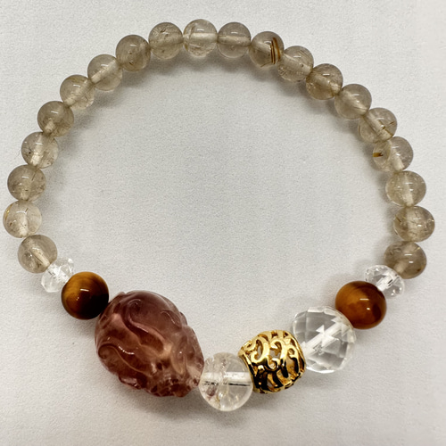 超美品　タイガーアイ　虎目石で作った龍亀(ロングイ)　天然石　風水　開運　龍　亀 超美品 タイガーアイ 虎目石で作った龍亀(ロングイ) 天然石 風水