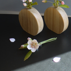 【～ソメイヨシノ～　桜のミニコサージュ】樹脂粘土 1枚目の画像