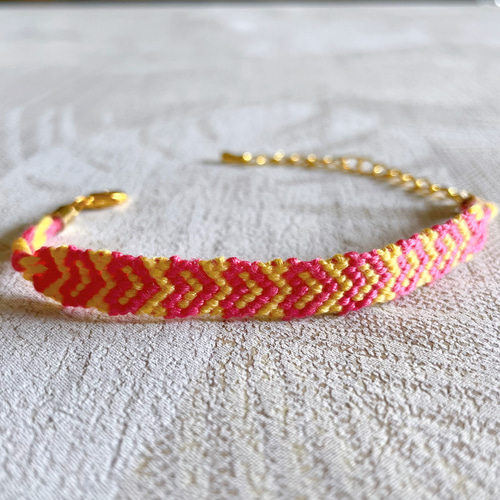 オーダーメイド』ミサンガ ハート柄 ブレスレット アンクレット