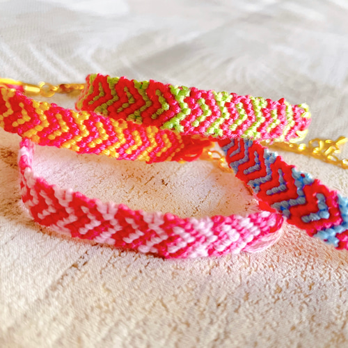 オーダーメイド』ミサンガ ハート柄 ブレスレット アンクレット