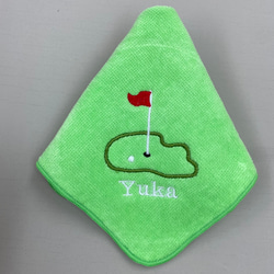 ゴルフ好きの方へ！楽しいゴルフタオル名入れ刺繍致します　プレゼントにもどうぞ！ 2枚目の画像