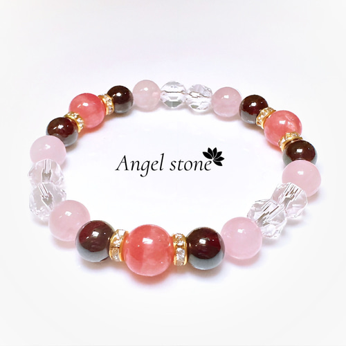 復縁 恋愛の情熱を高める】インカローズ ガーネット ローズクォーツ