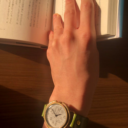 【腕時計ユリク】素数時間計/ベルト幅15ｍｍ 1枚目の画像