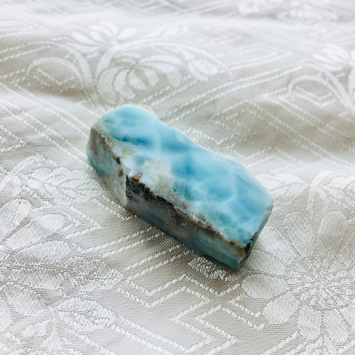 ラリマースライス☆プレート （1点もの☆超激レア！カリブ海の宝石  