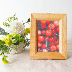 フレームつき写真 摘みたてさくらんぼ フォトフレーム・写真立て