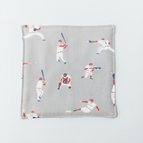 6重ガーゼハンカチ　18×18 男の子　星柄　シルバー　ブルー　ネイビー　クロ 野球BOYS】6重ガーゼハンカチ(18×18) その他入園グッズ