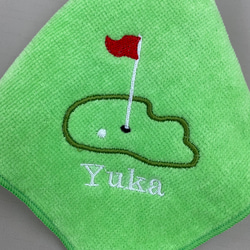 ゴルフ好きの方へ！3枚セット楽しいゴルフタオル名入れ刺繍致します　プレゼントにもどうぞ！ 4枚目の画像